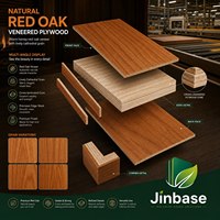 Panneau de contreplaqué stratifié croisé Jinbase 18 mm en peuplier naturel plaqué, écologique, première qualité, 1220x2440 mm E0 pour l'ameublement