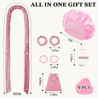 Kit Cadeau de Bigoudis en Satin de Luxe Sans Chaleur pour Boucler les Cheveux la Nuit – Outil de Coiffure Sans Chaleur OEM ODM