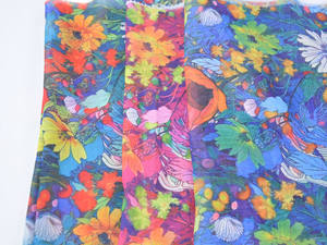 Polyester Ratti imprimé numérique floral personnalisé pour voile suisse japonais pour usage extérieur par les filles, les femmes soudanaises pour Toub Somali Dira - Product Image 2