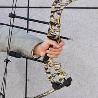 Arc à poulies professionnel Piaoyu M131 Woodland Camo, réglable 30-60lbs, équipement de tir à l'arc longue portée, haute précision de tir