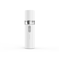 Ventilateur portable mini LED rechargeable avec lampe, cinq vitesses de vent puissantes, pliable, moderne, impression sérigraphique