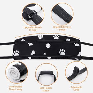 Sabuk pengikat pendukung angkat anjing, sabuk bantuan hewan peliharaan cacat kaki belakang - Product Image 3