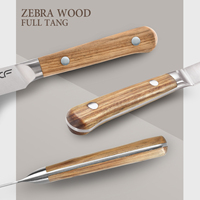 5 ''couteau de cuisine en acier allemand pleine Tang joli couteau zèbre bois légumes fruits couteaux à éplucher Style japonais
