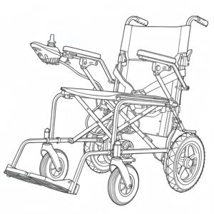 Fauteuil roulant électrique à moteur à brosse silencieux à faible bruit, utilisation dans les zones de bibliothèque et d'hôpital, fauteuil roulant électrique silencieux - Product Image 2