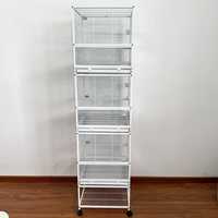 Nouvelle Cage à Oiseaux 2026 de Style Moderne, en Acier Inoxydable et Verre, Motif Solide, Robuste et Durable, pour Perruches et Petits Oiseaux – Qualité Supérieure, Vente Chaude