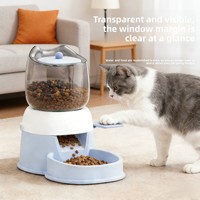 Distributeur de nourriture pour animaux de compagnie à pédale manuelle grande capacité, empêche les croquettes de s'agglutiner pour chats et chiens