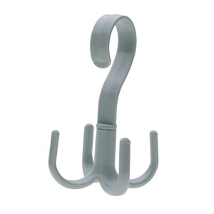 Multifunctional household underwear and hat hooks, no-<b>drill</b> storage rack, rotating four-claw hooks for hanging bags. - Product Image 5