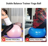 Nuevo diseño Yoga Pilates ejercicio pelota Pvc estabilidad equilibrio gimnasio Fitness Donut perilla Yoga pelota