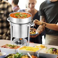 Lebensmittelechter Edelstahl Runder Isolierter Buffet-Speisenwärmer für Catering, Restaurant und Hotel