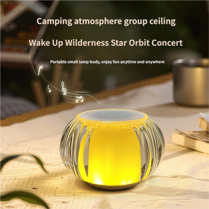 Mini Lámpara de Ambiente, Reproductor de Música de Cristal, Radio FM, Luz Nocturna RGB, Altavoz Bluetooth Inalámbrico Portátil - Product Image 3