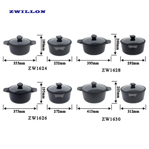 Zwillon Nấu Ăn Nồi Nhôm Hợp Kim Vòng Chất Lượng Cao Không Dính Cho Nhà Gas Và Ngoài Trời Cổ Đun Nóng Thực Phẩm Đồ Nấu Nướng Nồi - Product Image 4