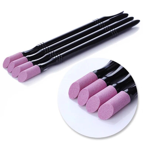 BIN Long Handle 2 Way Gel Nails Removing Stone Nail Cuticle Remover Stick Nail Pusher Pen