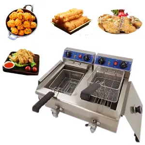 Mexico 20l gas deep fryer fryer machine commercial chips frying machine spiral potatoes