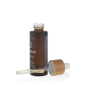 <strong>Skull</strong> Aromatherapy Essential Oil <strong>Glass</strong> <strong>Bottle</strong> 30ml 50ml 100ml Bamboo Dropper <strong>Bottle</strong> - Product Image 3