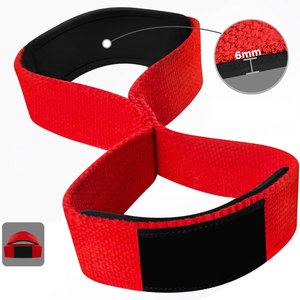 Latest Design Customizable Weightlifting Figure 8 Straps-Breathable Adjustable Anti-Slip High <b>Stretch</b> High Quality Custom Logo - Product Image 6