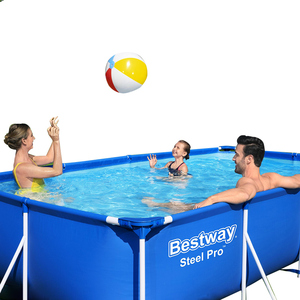 Piscina Desmontable <span class=keywords><strong>Bestway</strong></span> 56405 de 4.00m X 2.11m X 81cm, Piscina Exterior Portátil de PVC <span class=keywords><strong>Rectangular</strong></span> - Product Image 2