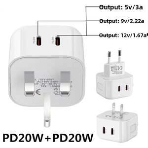 Cargador <span class=keywords><strong>de</strong></span> Viaje PD USB C <span class=keywords><strong>de</strong></span> 20W, <span class=keywords><strong>Adaptador</strong></span> <span class=keywords><strong>de</strong></span> Carga Rápida <span class=keywords><strong>para</strong></span> <span class=keywords><strong>iPhone</strong></span> <span class=keywords><strong>13</strong></span> 14 15 16 17 <span class=keywords><strong>Pro</strong></span> <span class=keywords><strong>Max</strong></span>, Enchufe UK, 40W <span class=keywords><strong>de</strong></span> Potencia con Protección OTP y OVP - Product Image 2