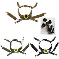 Casque tactique de combat REVIXUN WENDY en nylon noir, sangle de mentonnière, système de suspension X-Nape, ajustement confortable, taille personnalisable