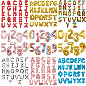 16 "or arc-en-ciel <span class=keywords><strong>joyeux</strong></span> <span class=keywords><strong>anniversaire</strong></span> lettre numéro 0-9 A-Z feuille ballons <span class=keywords><strong>guirlande</strong></span> pour mariage <span class=keywords><strong>anniversaire</strong></span> Diwali EID fête fournitures décor - Product Image 1