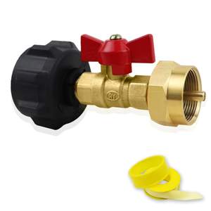 Adaptateur coudé en laiton à 90 degrés Vanne <span class=keywords><strong>de</strong></span> contrôle basse pression Surface lisse pour recharge <span class=keywords><strong>de</strong></span> propane <span class=keywords><strong>de</strong></span> 1lb 20lb Raccords <span class=keywords><strong>de</strong></span> tuyau <span class=keywords><strong>de</strong></span> gril <span class=keywords><strong>de</strong></span> camping - Product Image 6