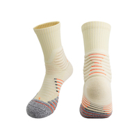 Chaussettes de basketball personnalisées en tissu éponge, antidérapantes, avec soutien de la voûte plantaire, chaussettes de sport respirantes, chaussettes de compression pour l'entraînement, pour hommes