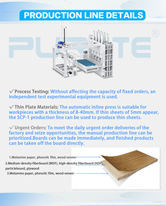 Prensado de ciclo corto, alta eficiencia, bajo nivel de ruido y bajo índice de defectos en tableros de partículas MDF, madera contrachapada y melamina. - Product Image 2