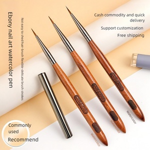 Pincel de Uñas Acrílicas Kolinsky YINDUOFEI con Mango de Madera de Sándalo, Fuerte Absorción de Agua, Pincel para Acuarela, Pincel para Tinte Halo - Product Image 1