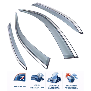 Déflecteurs de vitres et pare-pluie pour Volkswagen <span class=keywords><strong>Taigo</strong></span> 2021+ - Déflecteur de vent, de pluie et de soleil moulé par injection de qualité supérieure - Product Image 3