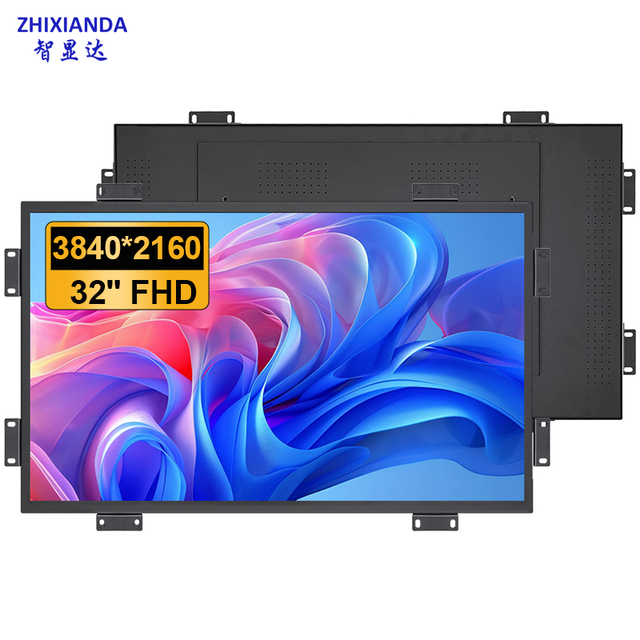 32 Inch UHD 3840*2160 4K Industrial Monitor Lcd  Touch Screen PCAP Display With HD DisplayPort for Factory Automation POS KIOSK
