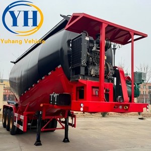 Achetez une remorque silo à 3 essieux à vendre près de chez moi |   Remorque citerne à ciment de 50 tonnes 60 tonnes avec suspension pneumatique |   Garantie dix ans - Product Image 5