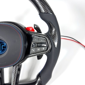 Volante de Fibra de Carbono para <span class=keywords><strong>BMW</strong></span> G02 G05 G06 G09 G11 G12 G15 G20 G22 G28 G29 G30 G38 G80 G82 F40 F90, Accesorios para Automóviles - Product Image 6