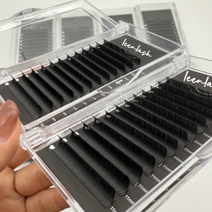 Matte Đen Lash khay cá nhân Lash mở rộng nhãn hiệ<span class=keywords><strong>u</strong></span> riêng tùy chỉnh Lash hộp bán buôn khối lượng lông mi mở rộng - Product Image 5