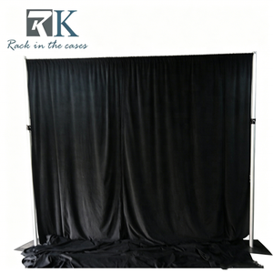 Low Price Pipe and Drape Kit Black Photo Booth Backdrop Adjustable Pipe and Drape System - Product Image 1