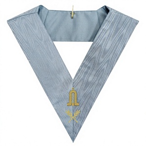 COLLIER D'OFFICIER DE RÉGALIE MAÇONNIQUE DU RITE TRADITIONNEL FRANÇAIS DEUXIÈME GARDE - Product Image 1