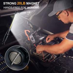 ไฟทำงานแบบพกพา LED ชาร์จไฟได้ ปรับความสว่างได้ แบบมีตะขอเกี่ยว กันน้ำได้ เหมาะสำหรับการใช้งานบนเครื่องบินในช่วงเวลาทำงานนาน - Product Image 5