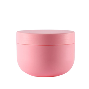 120ml 240ml 300ml 500ml PP plastic cosmetic cream jar wholesale pink face bowl shaped jar with lid 4oz 8oz 16oz