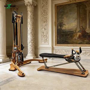 SAERDE Machine de Pilates Reformer professionnelle et durable avec poulie en bois et équipement gyroscopique souple pour studio de Pilates et usage domestique - Product Image 1