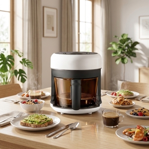 <span class=keywords><strong>Friteuse</strong></span> <span class=keywords><strong>à</strong></span> air mini 2L peu encombrante, sans huile, pour une cuisson saine, idéale pour les petites cuisines et appartements - Product Image 1