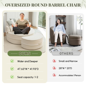 Silla Nube Contemporánea Desmontable con Otomana para Apartamentos y Vestíbulos de Hotel, Solución de Embalaje Compacta y Fácil de Transportar - Product Image 6