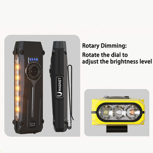 Taikoo EDC ไฟฉายเลเซอร์ยุทธวิธีทรงกระบอกแสงแรง, ไฟฉายแหล่งกำเนิดแสงหลายดวงชาร์จไฟหรี่แสงได้แบบไม่มีขั้น - Product Image 2