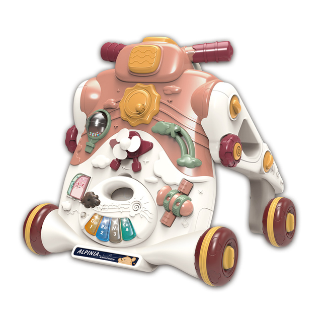 New Design Push Learn Walk Toy Baby Multifunctional Sit to Stand Learning Walker With Music Light