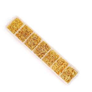 Diy Jewelry Accessories Double Ring Set Iron Connecting Rings Beading <b>Material</b> <b>Box</b> 7 Compartment <b>Storage</b> Organized Kit - Product Image 5