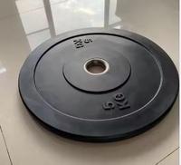 Disque de poids pour haltères de musculation, en caoutchouc robuste, norme compétition, pour salle de sport commerciale