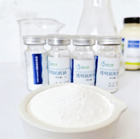Poudre d'hyaluronate de sodium de qualité alimentaire, matière première alimentaire, numéro CAS : 9067-32-7, poudre d'acide hyaluronique