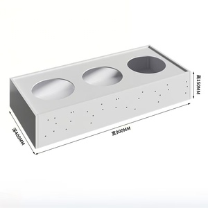 Armoire de rangement moderne en métal à trois portes, grande capacité, avec cloisons, autoportante, en acier durable, <span class=keywords><strong>pour</strong></span> bureau et <span class=keywords><strong>studio</strong></span> - Product Image 3