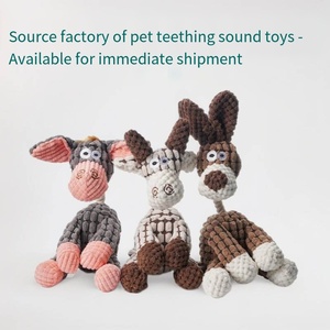 Molar Diş Temizleyici Sesli Peluş Köpek Oyuncağı Fabrikası  Küçük Köpekler İçin Sıkıntı Giderici Arkadaş Oyuncak İç Mekan Dayanıklı Evcil Hayvan Çiğneme Oyuncağı - Product Image 3