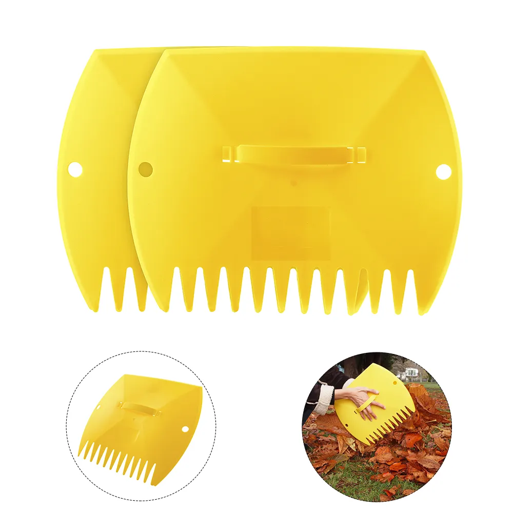 Ladybug-shaped durable ergonomic leaf grabber claws for picking up leaves grass clippings and lawn debris hand rakes leaf scoops