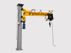 Grúa de brazo giratorio industrial motorizada amarilla Krishna, equipo de elevación de brazo amarillo - Product Image 2
