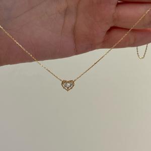 S925 Sterling <b>Silver</b> Box Pendant <b>Necklace</b> Free Female Pair <b>Heart</b> Black Agate Fried Dough Twists Snake Bone Chain Unique Number - Product Image 5