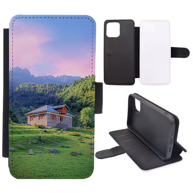Luxury Wallet Leather Mobile Phone Bags Flip Cover Sublimation Blank Custom Phone Cases for Iphone14 Phone Case